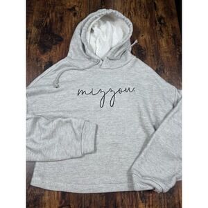 Mizzou Tigers Cropped Hoodie Summit Sportswear Women's Medium Pullover Gray